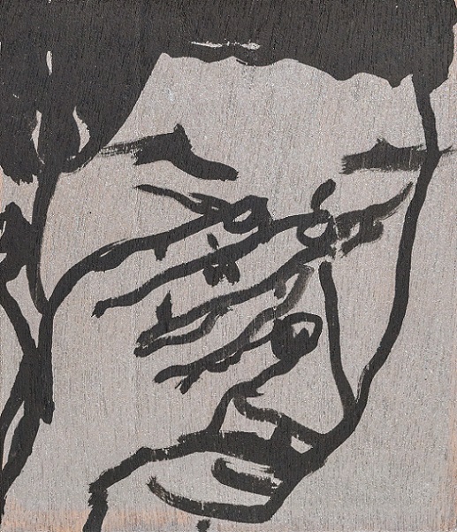 인물 시리즈, 2016, Acrylic Ink on Wood, 28×20cm